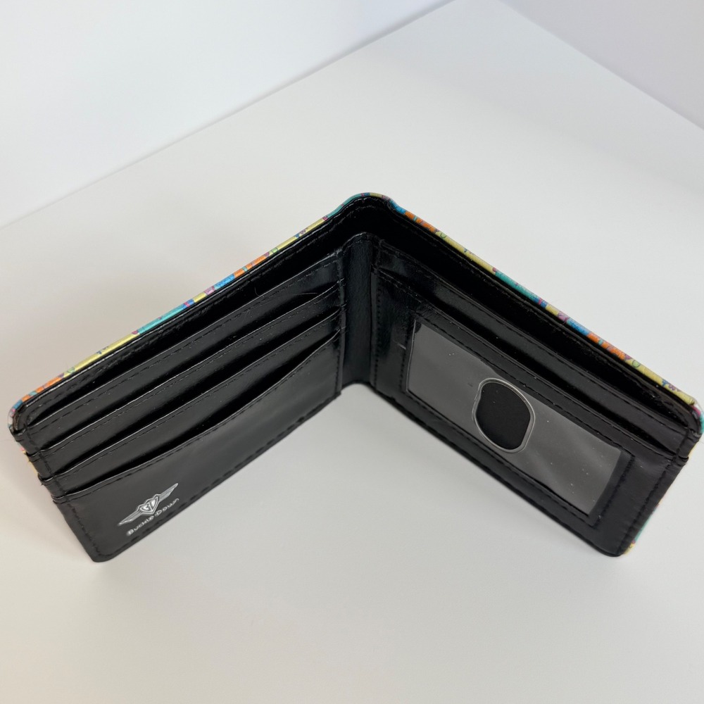 Buckle-Down Rick and Morty Psychedelic Print Bifold Vegan Leather Wallet - Picture 3 of 6